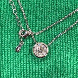 Moissanite Silver Necklace